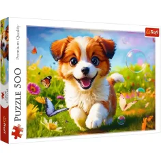 Glücklicher Welpe 500-teiliges Puzzle - Trefl