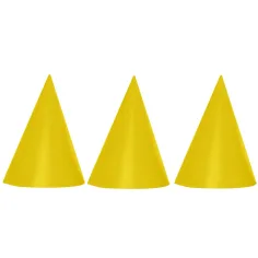 Goldfarbene Partyhüte 6er-Set