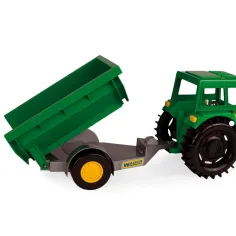 Grüner Traktor mit Kippanhänger 38,5 cm - Wader Bild 3