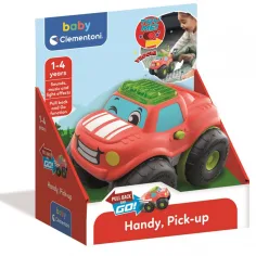 Handy, zurückziehbares Baby-Pick-up-Auto mit Sound und Licht - Clementoni Bild 1