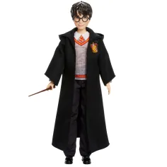 Harry Potter: Harry Puppe im Umhang mit Zauberstab - Mattel Bild 2