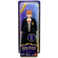 Harry Potter: Ron Weasley Puppe im Umhang mit Zauberstab - Mattel