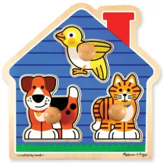 Tierchen Holzpuzzle mit Griff - Melissa & Doug