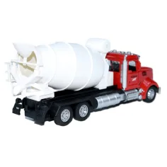 Heavy Duty Truck: Rückziehbares Metall-Betonmischer-LKW-Modell mit öffnenden Türen und drehbarer Trommel 1/36 Bild 6