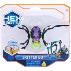 Hex Bots: Skitter Bot interaktiver Roboter-Spinne – grün-lila - Spin Master