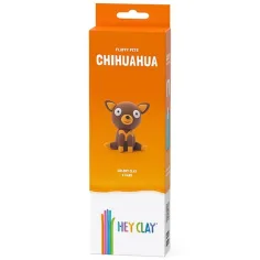 Hey Clay: Flauschige Chihuahua-Hundefigur Knetset