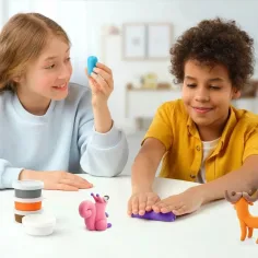 Hey Clay: Großes Knetset mit Telefonanwendung - Waldtiere Bild 4
