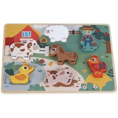 Holz Bauernhof Formensteckspiel 7-teiliges Set