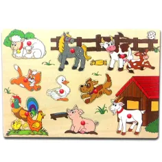 Holz Bauernhof Tier Formenpuzzle