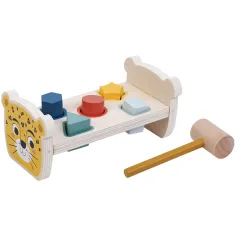 Holz-Hammer-Spielzeugtisch mit Formen Bild 1