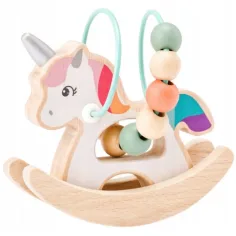 Holz-Unicorn-Ballführendes Babyspielzeug - Woodyland