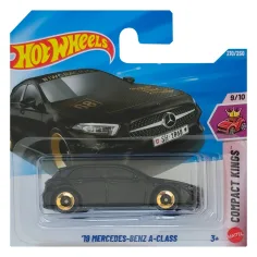 Hot Wheels: '19 Mercedes-Benz A-Klasse schwarze Kleinwagen 1/64 - Mattel