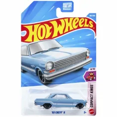 Hot Wheels: '63 Chevy II blauer Spielzeugwagen 1/64 - Mattel