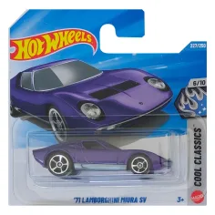 Hot Wheels: '71 Lamborghini Miura SV lila Spielzeugauto 1/64 - Mattel