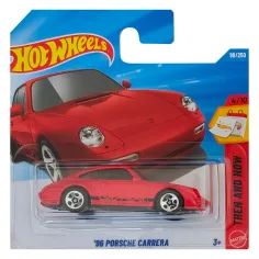 Hot Wheels: '96 Porsche Carrera roter Spielzeugwagen 1/64 - Mattel