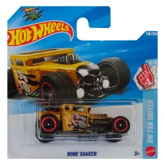 Hot Wheels: Bone Shaker gelbes Spielzeugauto 1/64 - Mattel