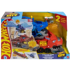 Hot Wheels City: Drachenfahrzeug Auto-Transporter - Mattel
