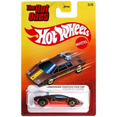 Hot Wheels: Die Hot Ones Lamborghini Countach Pace Car Spielzeugauto 1/64 - Mattel