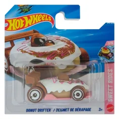 Hot Wheels: Donut Drifter weiße Kleinwagen 1/64 - Mattel