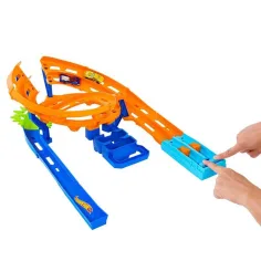 Hot Wheels: Doppelte Rennstrecke mit 2 Rennwagen - Mattel Bild 2