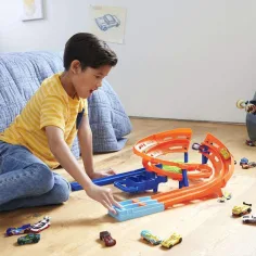Hot Wheels: Doppelte Rennstrecke mit 2 Rennwagen - Mattel Bild 6