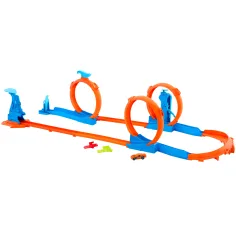 Hot Wheels: Dreifach-Schleifen-Bahn-Kreator-Set - Mattel Bild 2