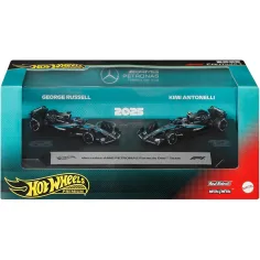 Hot Wheels F1 Kleinwagen 2er Pack - Mercedes: Antonelli + Russell - Mattel