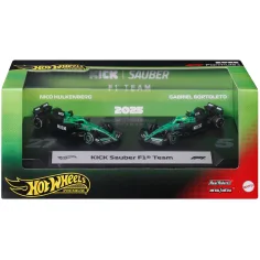 Hot Wheels F1 Kleinwagen 2er Set - Sauber: Hulkenberg + Bortoleto - Mattel