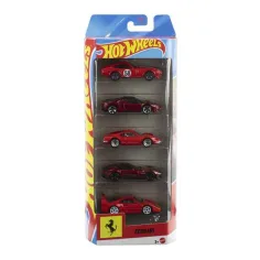 Hot Wheels Ferrari 5-teiliges Auto-Set 1/64 – Mattel