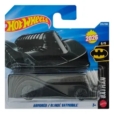Hot Wheels: Gepanzerter Batmobile schwarzes Spielzeugauto 1/64 - Mattel