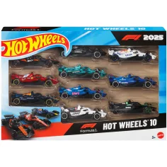 Hot Wheels Kleinwagen: F1 10-teiliges Set - Mattel