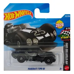 Hot Wheels: Maserati Tipo 61 schwarzes Spielzeugauto 1/64 - Mattel