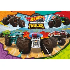 Hot Wheels Monster Trucks 2 x 60-teiliges Maxi-Bodenpuzzle 50x35 cm – Lisciani Bild 3