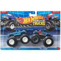Hot Wheels Monster Trucks: Bigfoot gegen Bigfoot Bite Spielzeugauto 2er-Pack 1/64 - Mattel