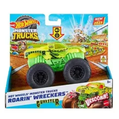 Hot Wheels Monster Trucks: Gunkster Monsterauto mit Licht- und Soundeffekten 1/43 - Mattel