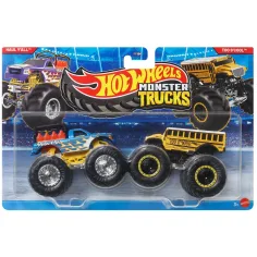 Hot Wheels Monster Trucks: Haul Y'All vs Too S'Cool Auto 2er-Pack 1/64 - Mattel