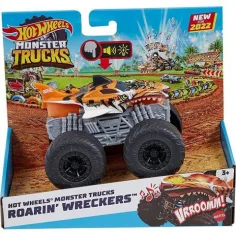 Hot Wheels Monster Trucks Tiger Shark Fahrzeug mit Lichtern und Geräuschen 1/43 - Mattel