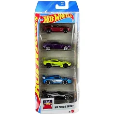 Hot Wheels Motor Show 5er Set von Autos – Mattel Bild 1