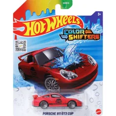 Hot Wheels: Porsche 911 GT3 Cup Farbwechsel Spielzeugauto 1/64 - Mattel