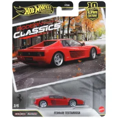 Hot Wheels Premium: Coole Tour Ferrari Testarossa Spielzeugauto 1/64 - Mattel