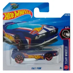 Hot Wheels: Schneller Fisch blauer Kleinwagen 1/64 - Mattel