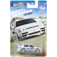 Hot Wheels Silber Serie: Tödlicher Überholvorgang Volkswagen Jetta MK3 Spielzeugauto 1/64 - Mattel
