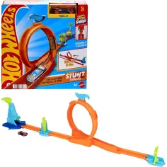 Hot Wheels: Stuntstarterset - Loop Flag Finish Spielset - Mattel
