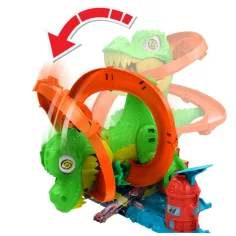 Hot Wheels: T-Rex Angriff Rennbahnset - Mattel Bild 3