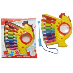 Hühnchenförmiges, buntes 8-Tasten-Xylophon