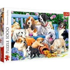 Hunde im Park 1000 Teile Puzzle - Trefl