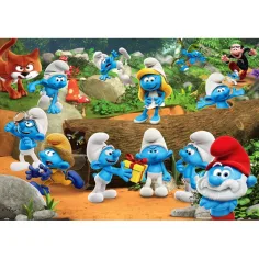 Hupikéke Smurfs Waldspaß 104-teiliges Supercolor Puzzle - Clementoni Bild 2