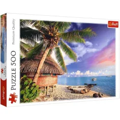 Insel Bora-Bora - 500 Teile Puzzle - Trefl