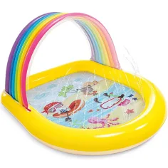 Intex: Regenbogen-Spritzbecken 147x130x86cm