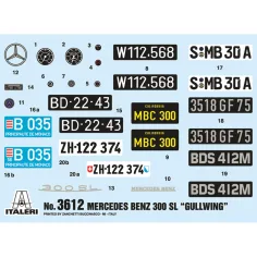 Italeri 1/16 Mercedes-Benz 300SL Gullwing Automodellbausatz Bild 2